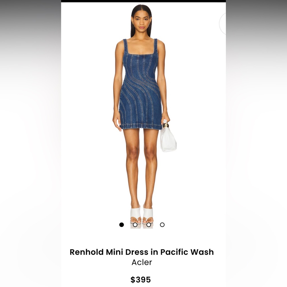 Acler Renhold Mini Dress in Pacific Blue